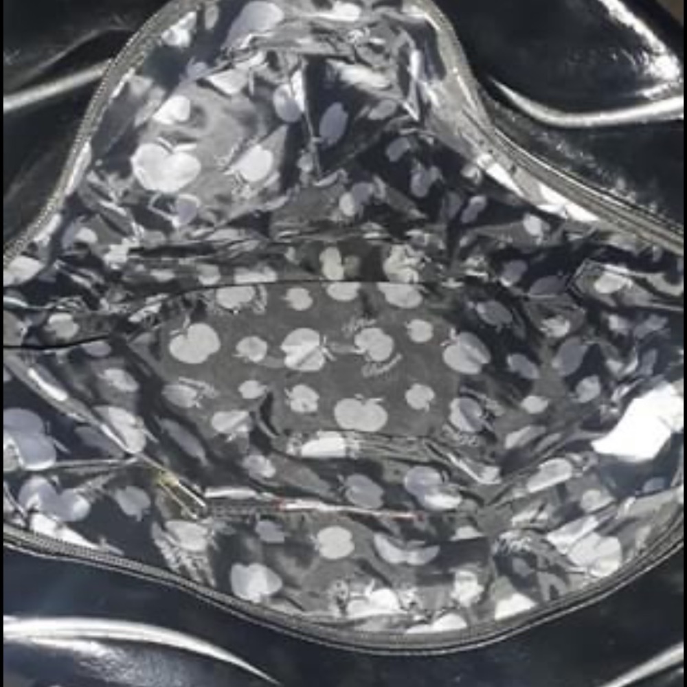 Black & Silver Apple bottom Purse